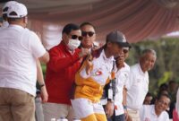 Ketua Dewan Pembina Garuda Nusantara Academy Prabowo Subianto di acara Nusantara Open 2022. (Dok. Tim Media Prabowo Subianto)
