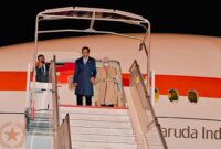 Presiden Joko Widodo dan Ibu Iriana Joko Widodo tiba di Brussels, Belgia.  (Dok. Biro Pers Sekretariat Presiden/Laily Rachev) 
