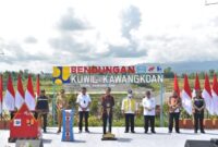 Presiden Joko Widodo Resmikan Bendungan Kuwil Kawangkoan. (Instagram.com/@sekretariat.kabinet) 
