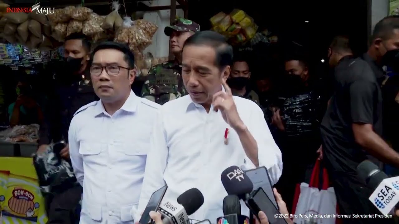 Keterangan Pers Presiden Jokowi usai Meninjau Pasar Cigombong, Kabupaten Bogor, 23 Desember 2022