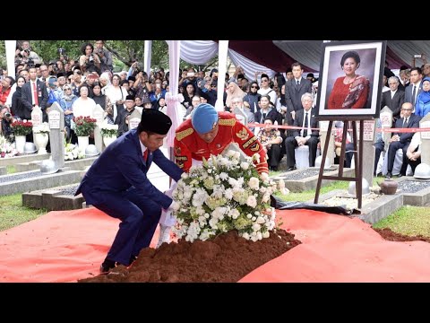 Presiden Jokowi Pimpin Upacara Pemakaman Ibu Ani Yudhoyono, Jakarta, 2 Juni 2019