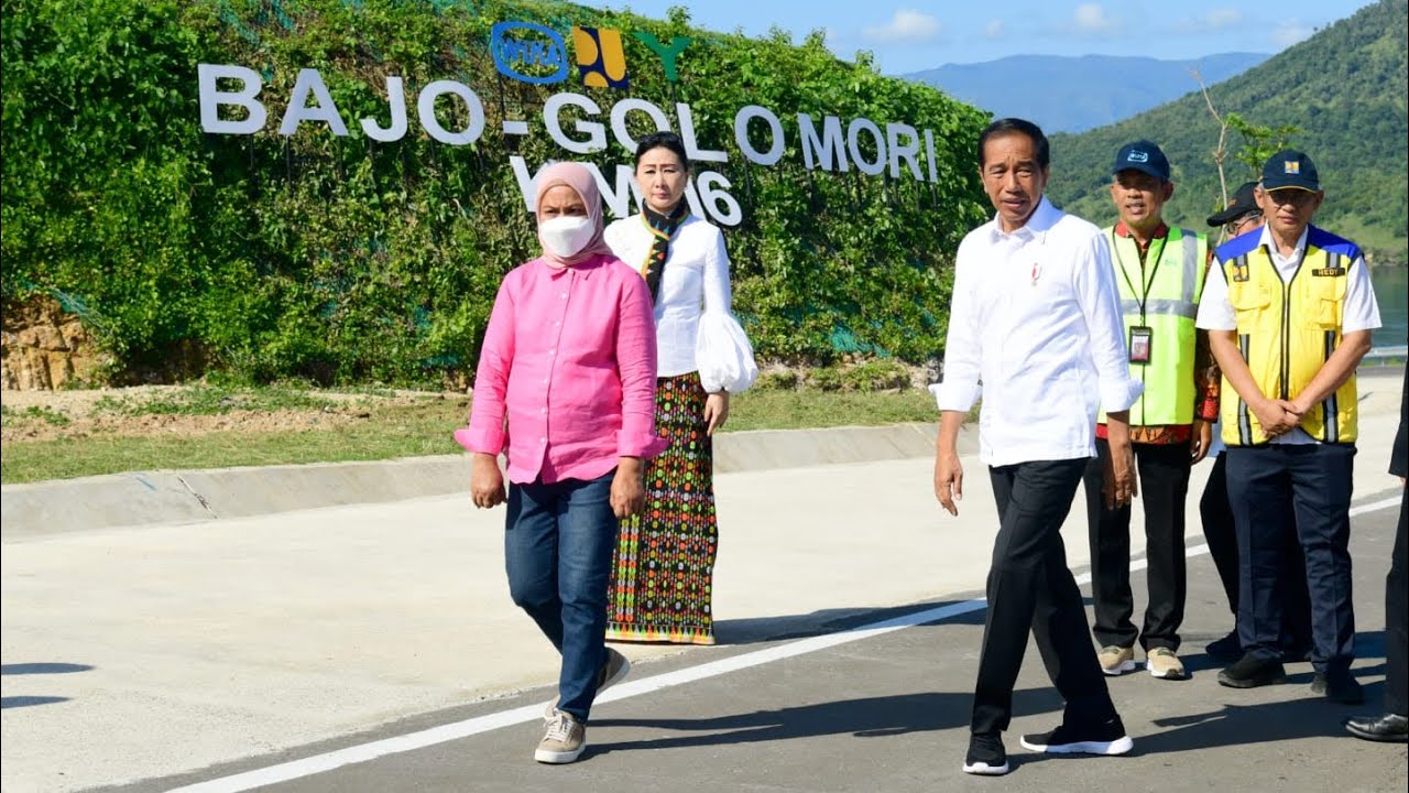 Presiden Jokowi Resmikan Jalan Labuan Bajo-Golo Mori, Manggarai Barat, 14 Maret 2023