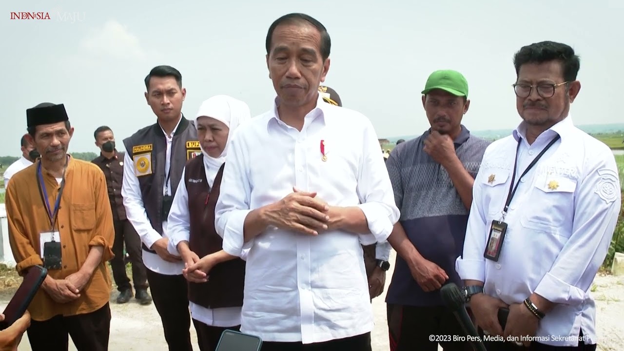 Keterangan Pers Presiden Jokowi Usai Tanam Padi Bersama Petani, Tuban, 6 April 2023