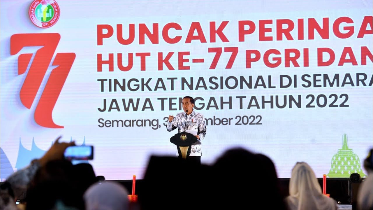 LIVE: Presiden Jokowi Hadiri Peringatan HUT ke-77 PGRI dan Hari Guru Nasional, 3 Desember 2022