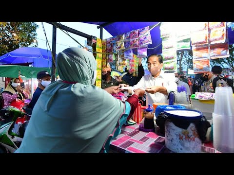 Presiden Jokowi Serahkan Bantuan Langsung Tunai untuk Pedagang, Tanjung Pinang, 25 Januari 2022