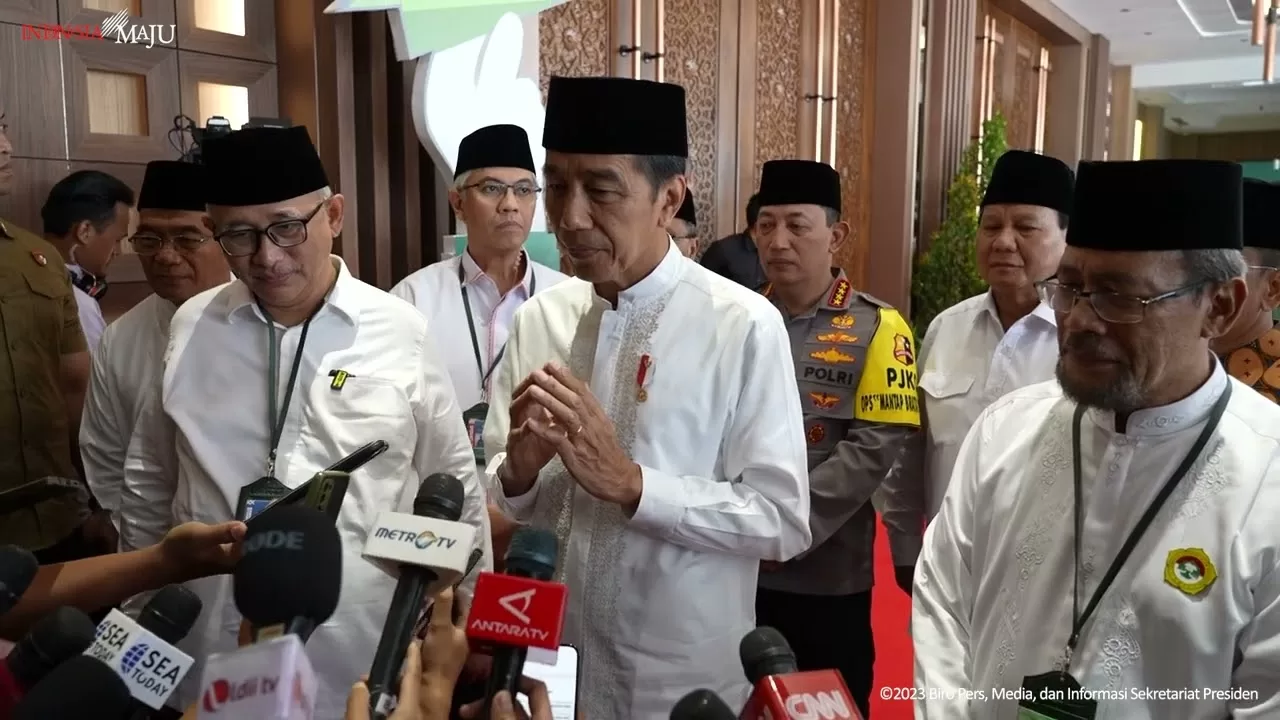 Keterangan Pers Presiden Jokowi Usai Buka Rakernas LDII, Jakarta Timur, 7 November 2023