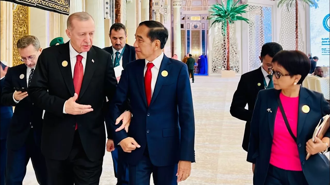 Pertemuan Presiden Jokowi dengan Presiden Turki Recep Tayyip Erdoğan, Riyadh, 11 November 2023