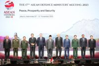 Menteri Pertahanan RI Prabowo Subianto secara resmi membuka penyelenggaraan the 17th ASEAN Defence Ministers’ Meeting (ADMM) yang digelar di Jakarta Convention Center (JCC).  (Dok. Tim Media Prabowo Subianto)