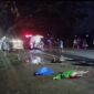 Dua pria yang berboncengan sepeda motor ditabrak Bus Eka di Kabupaten Ngawi. (Dok. Fin)