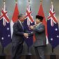 Menteri Pertahanan RI Prabowo Subianto menerima kunjungan Wakil Perdana Menteri yang sekaligus menjabat sebagai Menteri Pertahanan Australia, Richard Marles di kantor Kemhan RI,. (Dok. Tim Media Prabowo)

