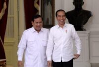 Presiden terpilih No Urut 02, Prabowo Subianto bersama Presiden Joko Widodo. (Dok. Presidenri.go.id)