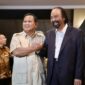 Ketua Umum Partai Gerindra, Prabowo Subianto menerima Ketua Umum Partai NasDem Surya Paloh di kediaman Prabowo, Jalan Kertanegara, Jakarta, Kamis (15/8/2024). (Dok. Tim Media Prabowo Subianto)