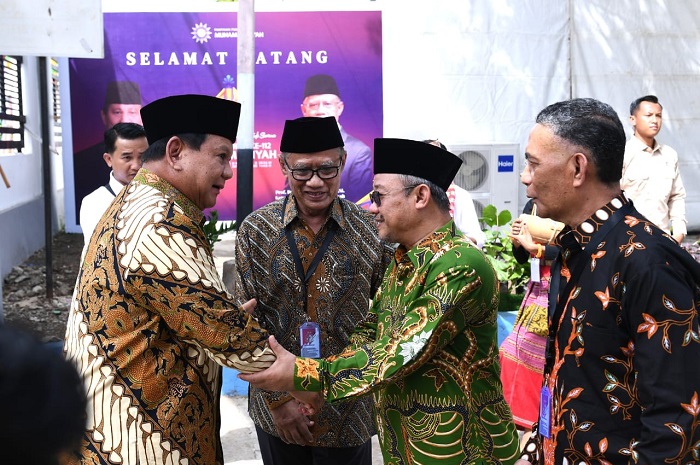 Presiden RI Prabowo Subianto menghadiri Pembukaan Sidang Tanwir dan Resepsi Milad Muhammadiyah ke-112. (Facebook.com @Persyarikatan Muhammadiyah Pulangpisau)